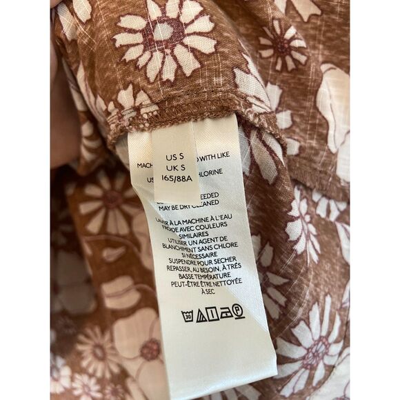 Free People Miss Daisy Printed Top NWOT Size SMALL - Picture 5 of 7